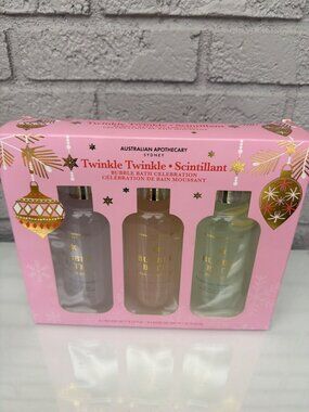 Australian Apothecary Sydney Twinkle Twinkle Scintillant 3PCS Bubble Bath Set